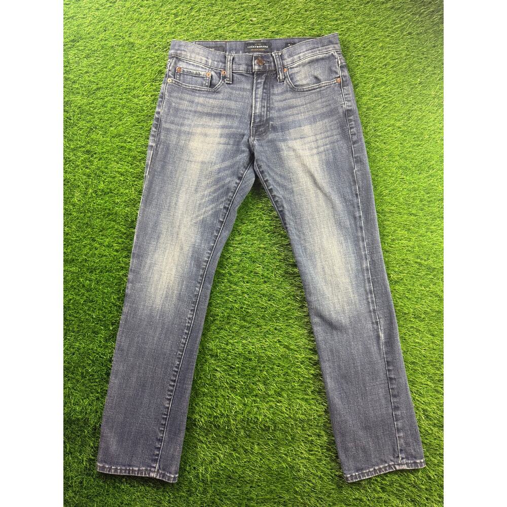 Lucky Brand 121 Slim Jeans Mens Sz 28x30 Blue Stretch Denim Fade Wash Casual Fit